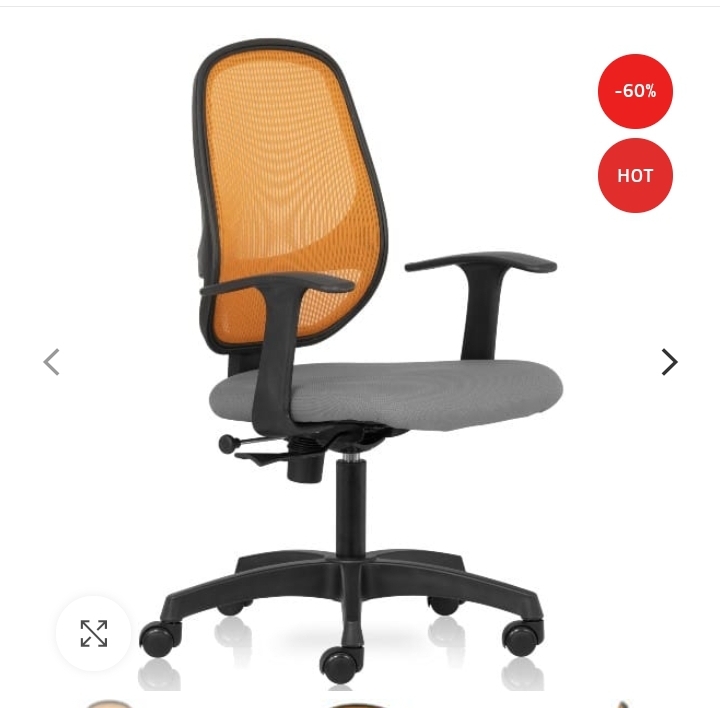 Anytime Mid Back chair with mesh back and fixed arms